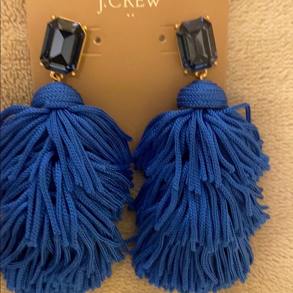 Fun & Flirty Blue J.Crew Dangle Earrings - Picture 5 of 6